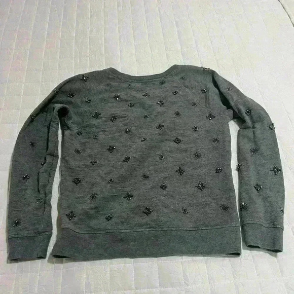 J. Crew Snowflake Sweater Charcoal Gray Size: S - Picture 5 of 5